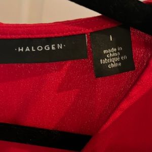 Womens Red Halogen size Large top